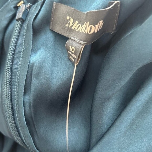 Nwt ModCloth Embracing Grace Peacock Blue Maxi Bridesmaid Formal Dress… - Picture 7 of 10